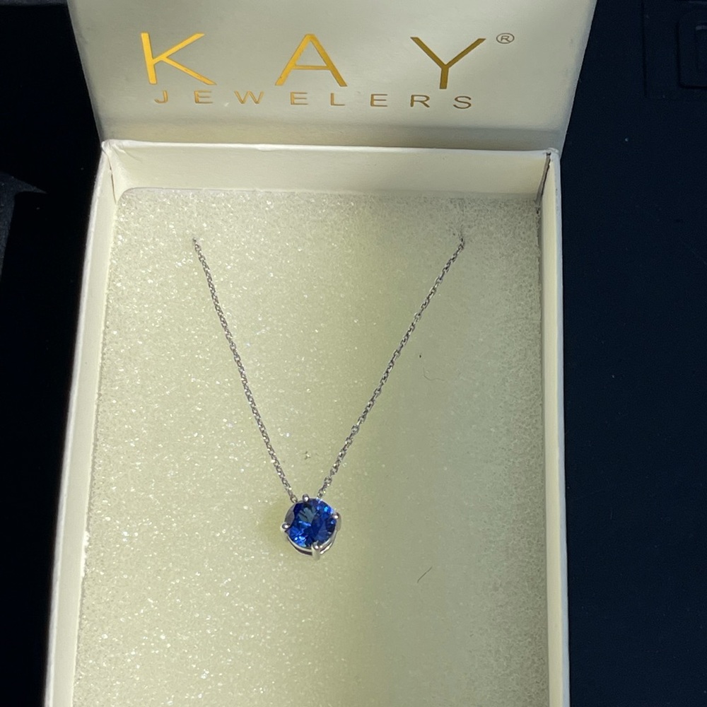 Sapphire necklace.